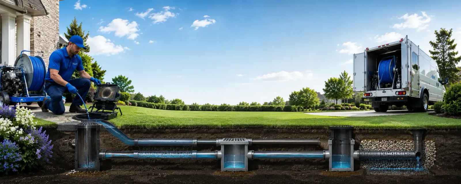 Outdoor drain cleaning information for Plain, WI